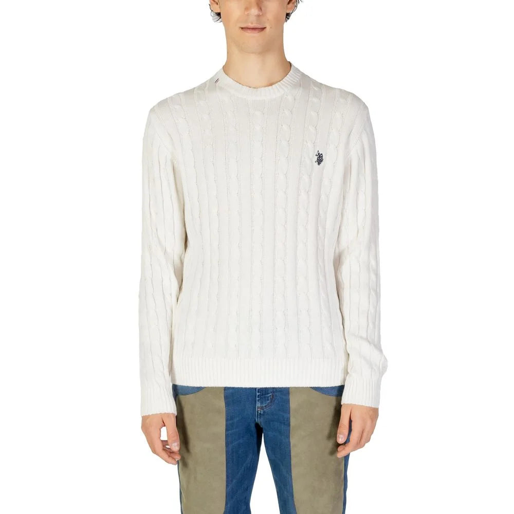 U.S. POLO ASSN. White Cotton Sweater - Sweaters