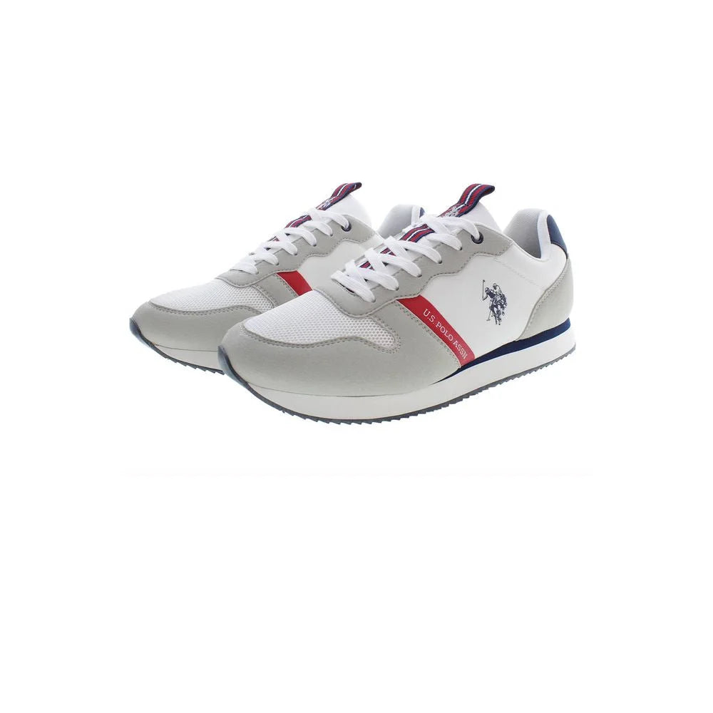 U.S. POLO ASSN. White Polyester Men Sneaker - Sneakers