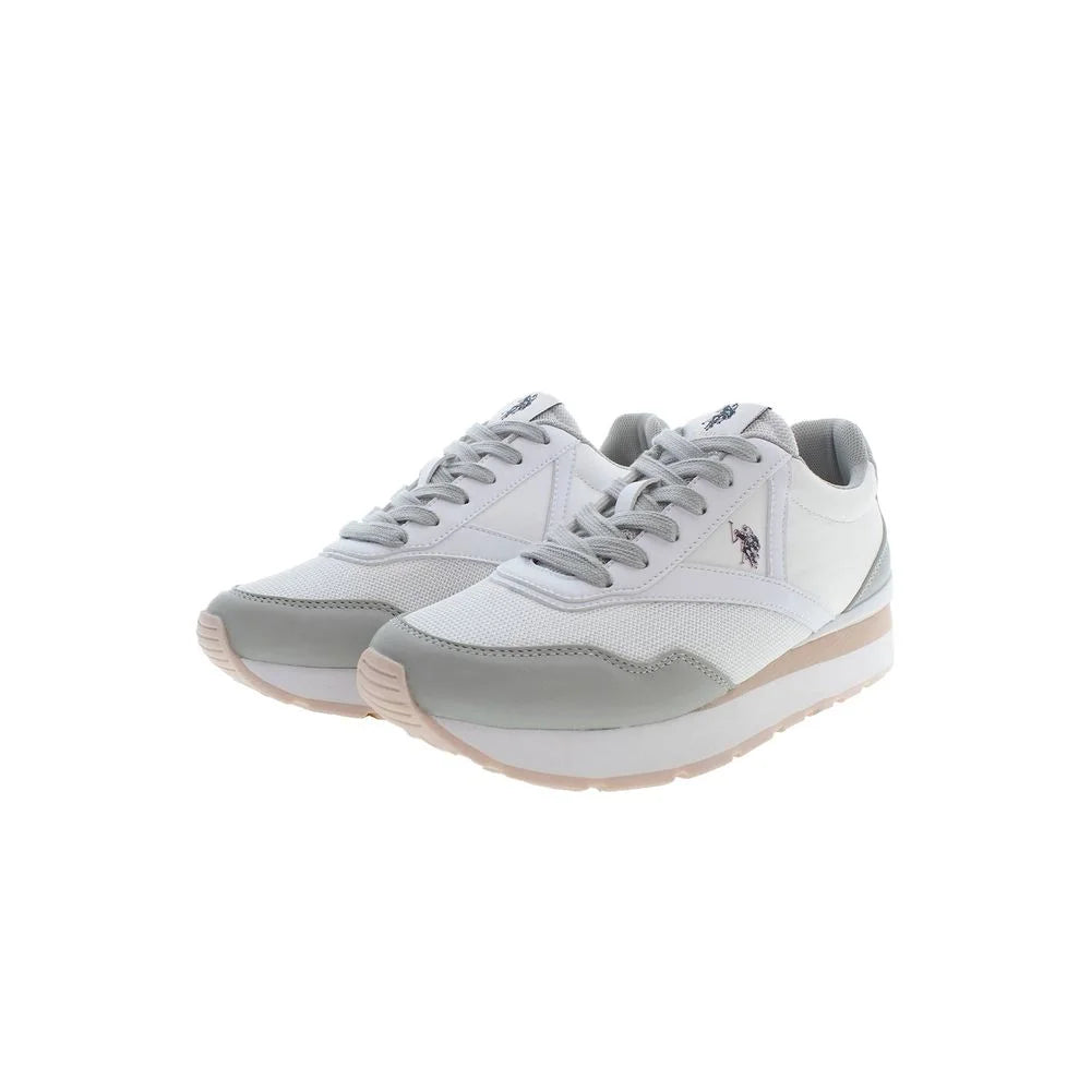 U.S. POLO ASSN. White Polyester Sneaker - EU35/US5 - Sneakers