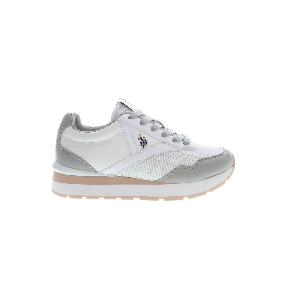 U.S. POLO ASSN. White Polyester Sneaker - EU35/US5 - Sneakers