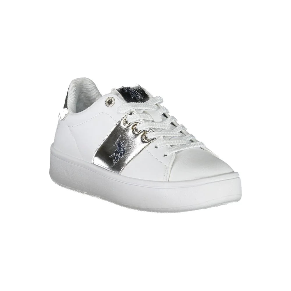 U.S. POLO ASSN. White Polyester Sneaker - EU37/US7 - Sneakers