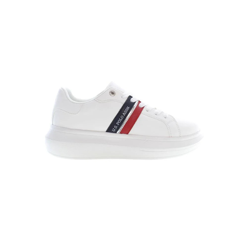 U.S. POLO ASSN. White Polyester Sneaker - EU38/US8 - Sneakers