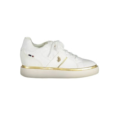 U.S. POLO ASSN. White Polyester Women Sneaker - Sneakers