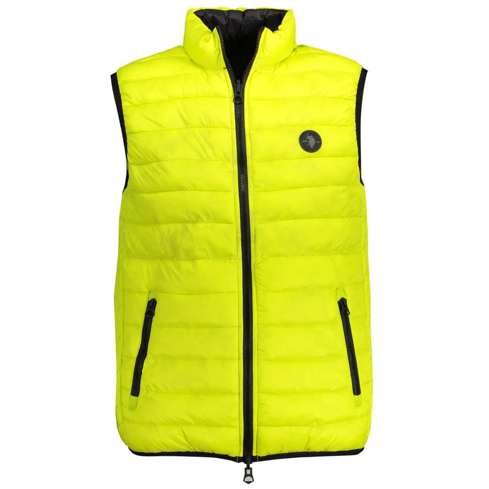 U.S. POLO ASSN. Yellow Nylon Men Jacket - IT50 | L - Vests