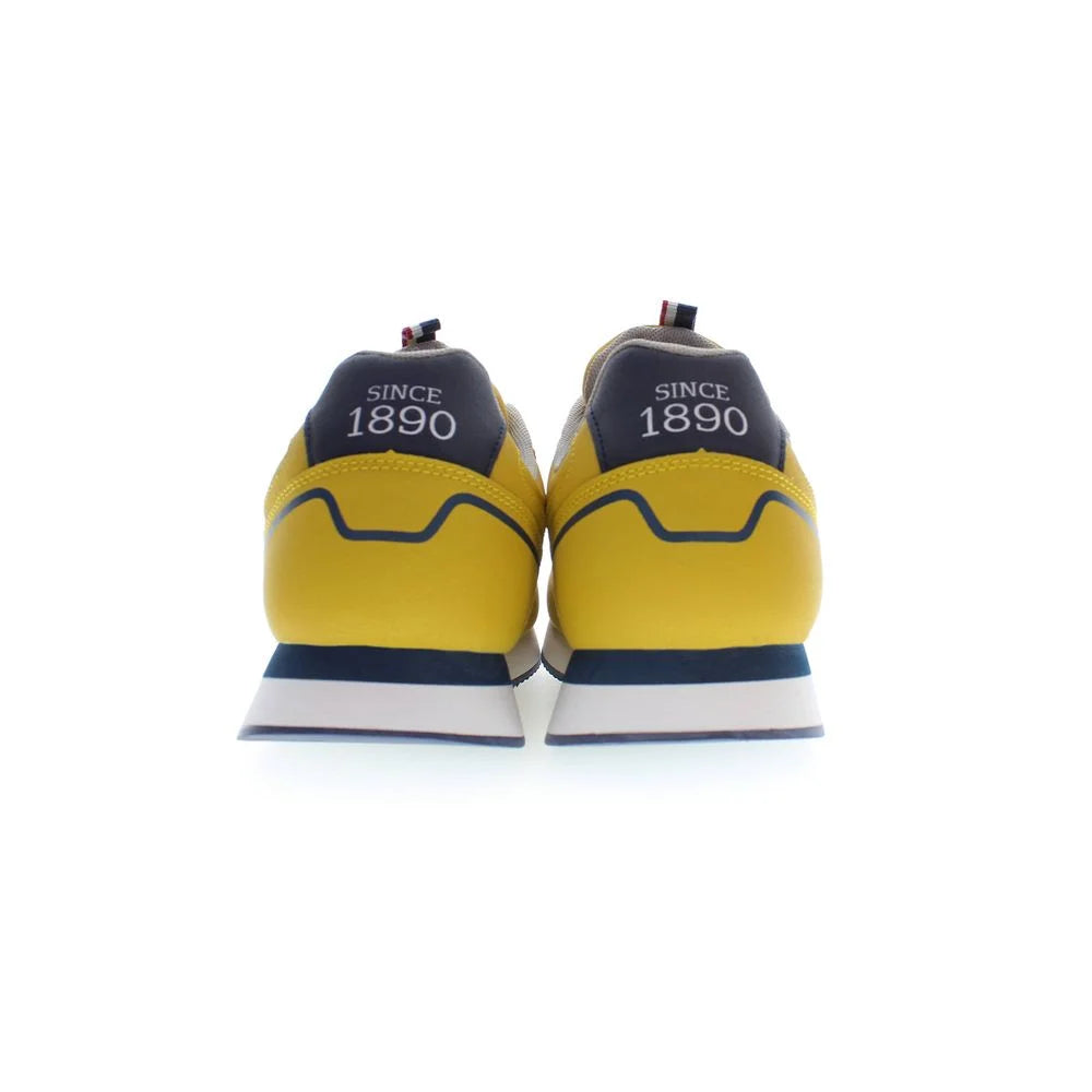 U.S. POLO ASSN. Yellow Polyester Men Sneaker - EU44/US11 - Sneakers