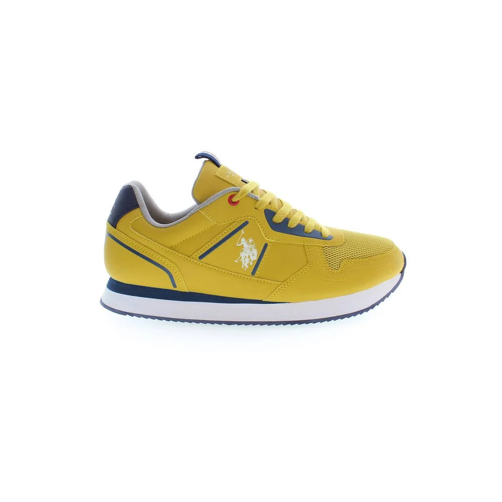 U.S. POLO ASSN. Yellow Polyester Men Sneaker - EU44/US11 - Sneakers