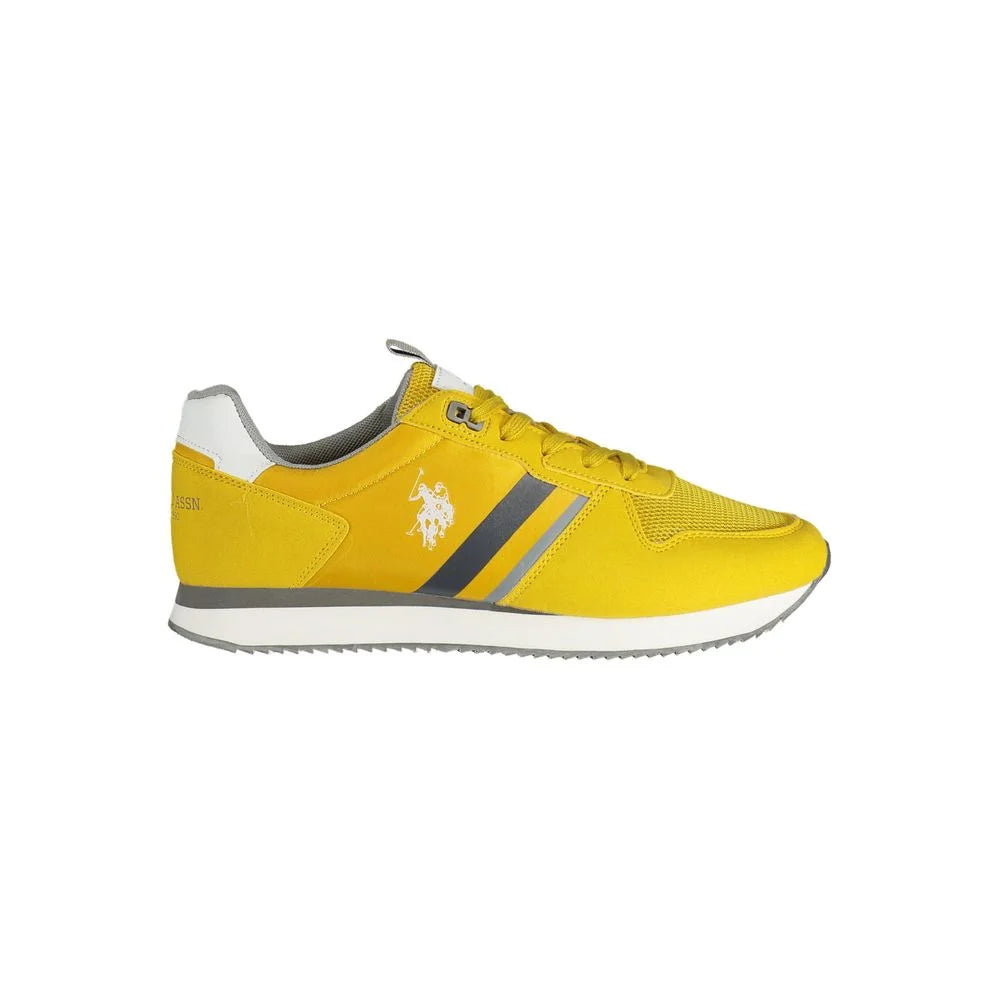 U.S. POLO ASSN. Yellow Polyester Men Sneaker - EU44/US11 - Sneakers