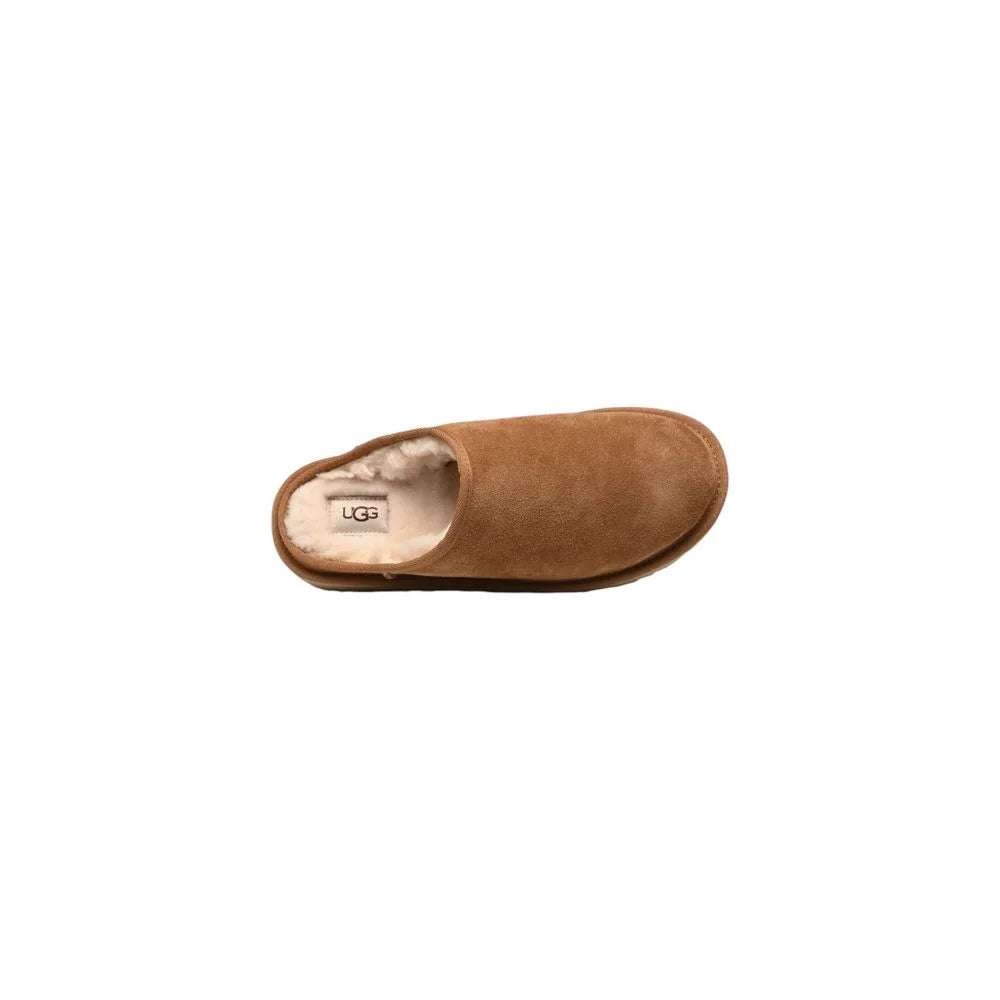 UGG Beige Suede Leather Clog - EU40/US7
