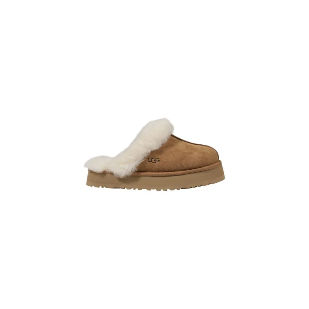 UGG Beige Suede Leather Slipper - EU37/US7 - Slippers