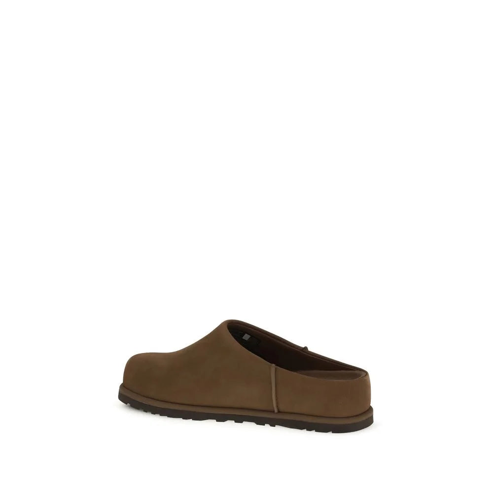 UGG Zuecos de piel de ternero Bos Taurus marrones