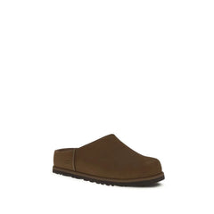 UGG Zuecos de piel de ternero Bos Taurus marrones