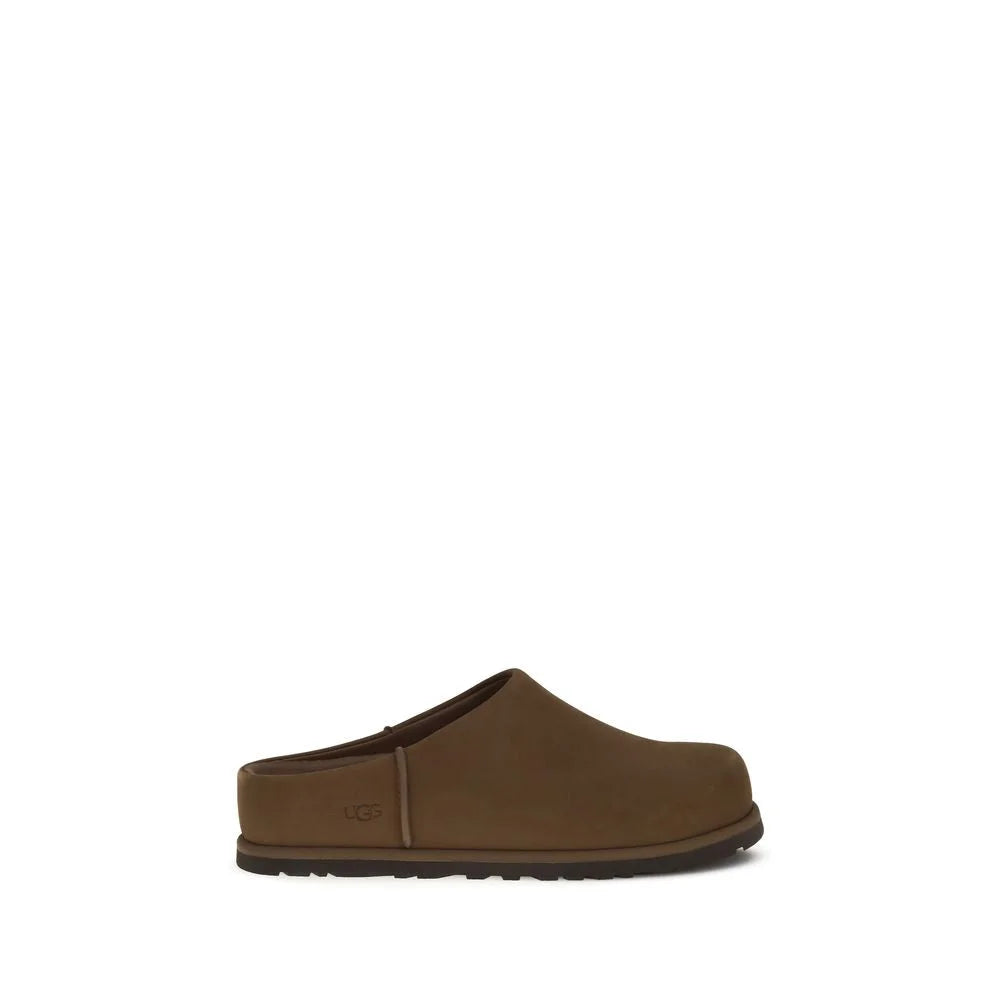 UGG Zuecos de piel de ternero Bos Taurus marrones