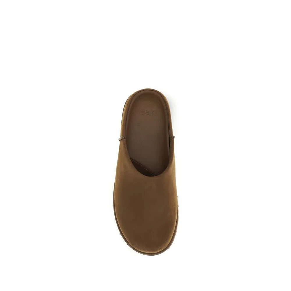 UGG Zuecos de piel de ternero Bos Taurus marrones