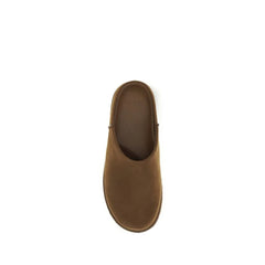 UGG Zuecos de piel de ternero Bos Taurus marrones