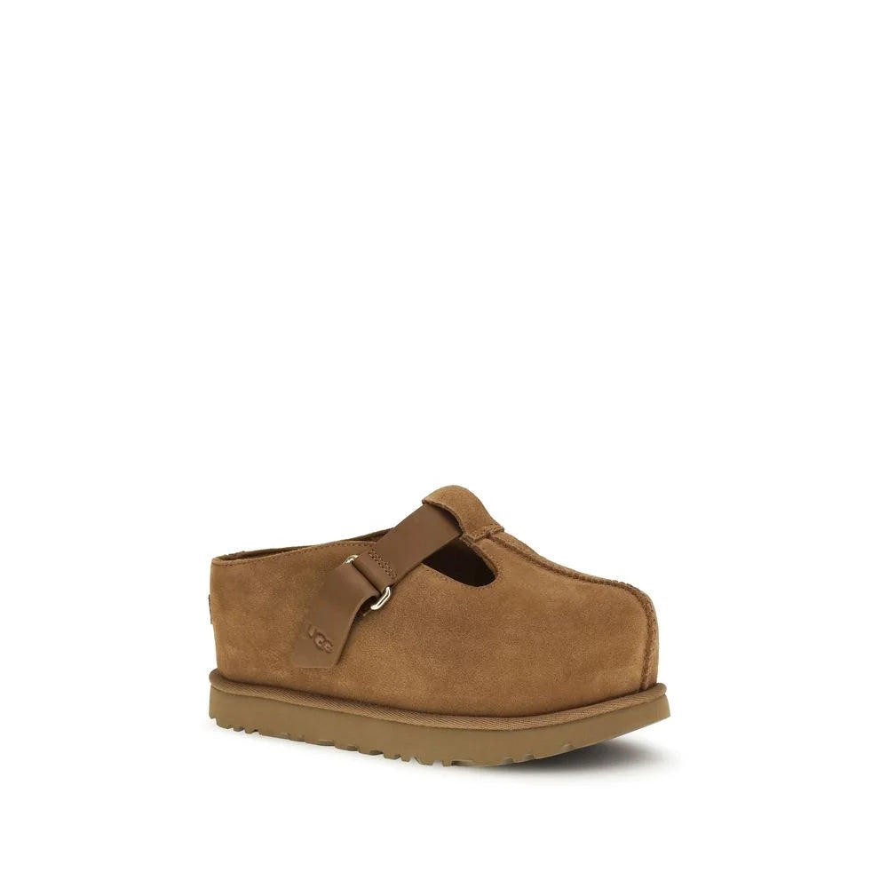 UGG Brązowe Mules z Cielęcej Skóry Bos Taurus