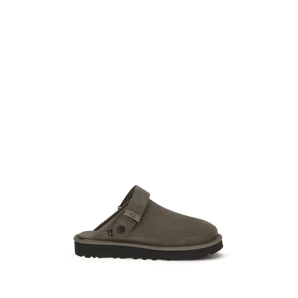 UGG Brown Calf Leather Bos Taurus Mules