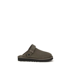 UGG Brown Calf Leather Bos Taurus Mules