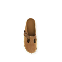 UGG Brązowe Mules z Cielęcej Skóry Bos Taurus