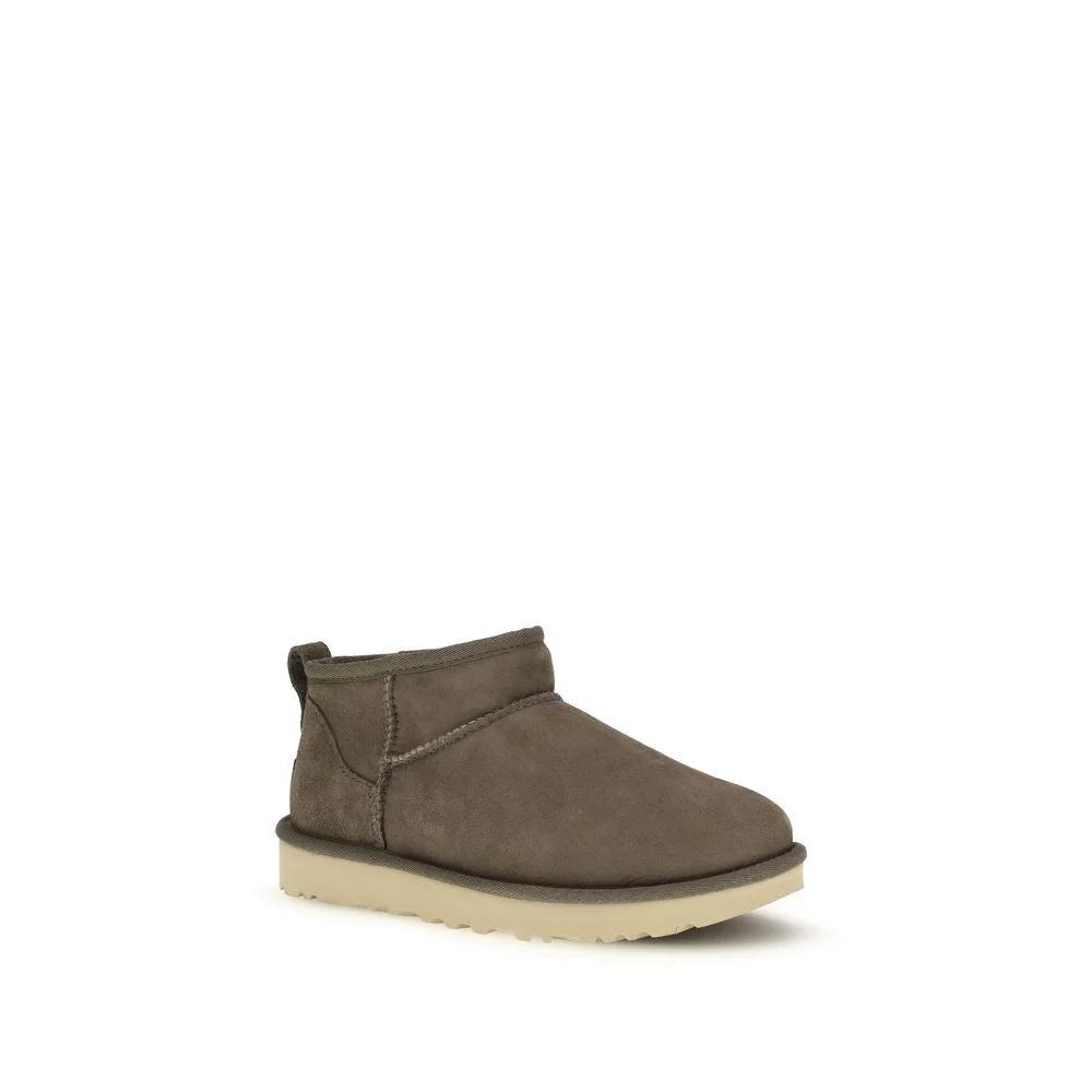 UGG Brown Leather Ankle Boots