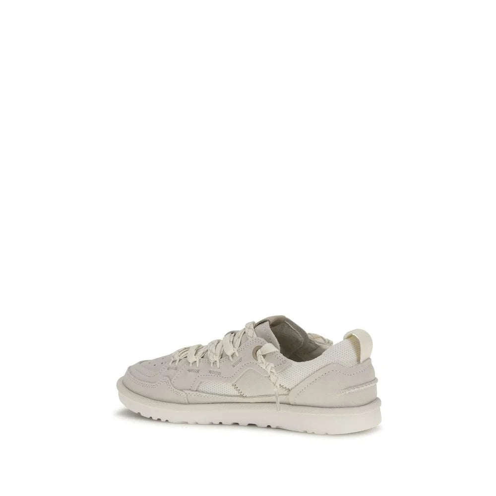 UGG Gray Calf Leather Bos Taurus Low Top Sneakers