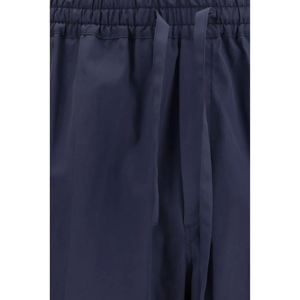 Pantalones Casuales de Algodón Azul Umit Benan
