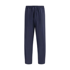 Pantalones Casuales de Algodón Azul Umit Benan