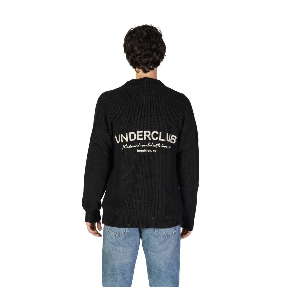 Underclub Black Cotton Cardigan - Cardigans