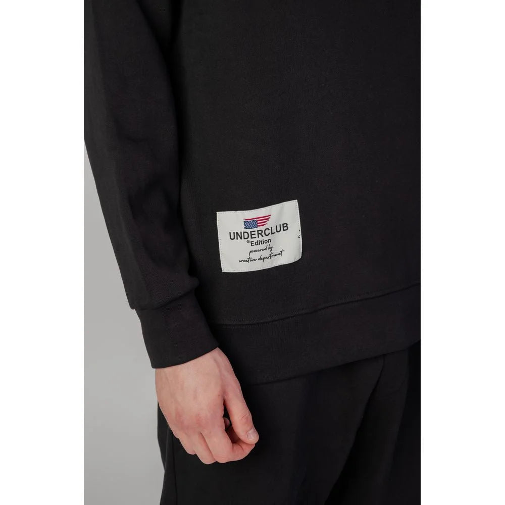 Underclub Black Cotton Hoody - Hoodies