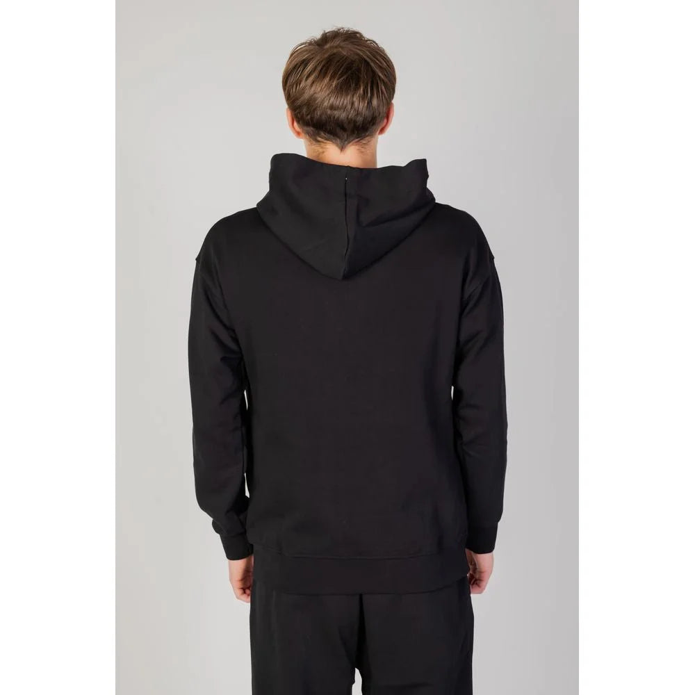 Underclub Black Cotton Hoody - Hoodies