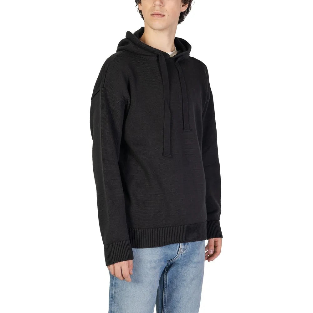 Underclub Black Cotton Sweater - IT44 | S - Hoodies