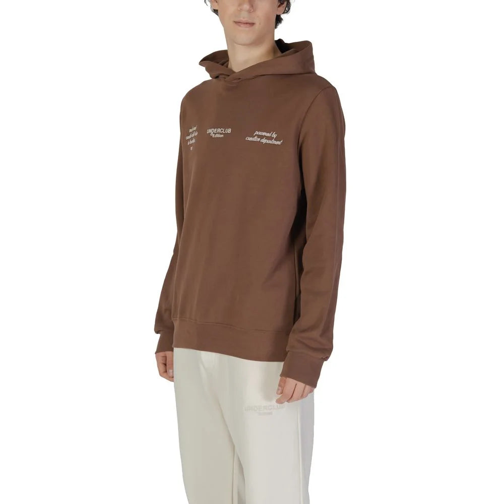 Underclub Brown Cotton Hoody - IT46 | M - Hoodies