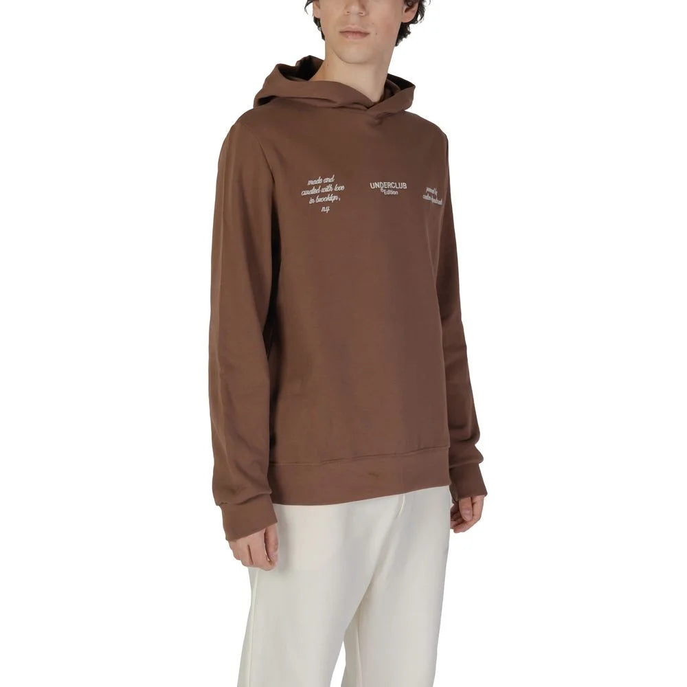 Underclub Brown Cotton Hoody - IT46 | M - Hoodies