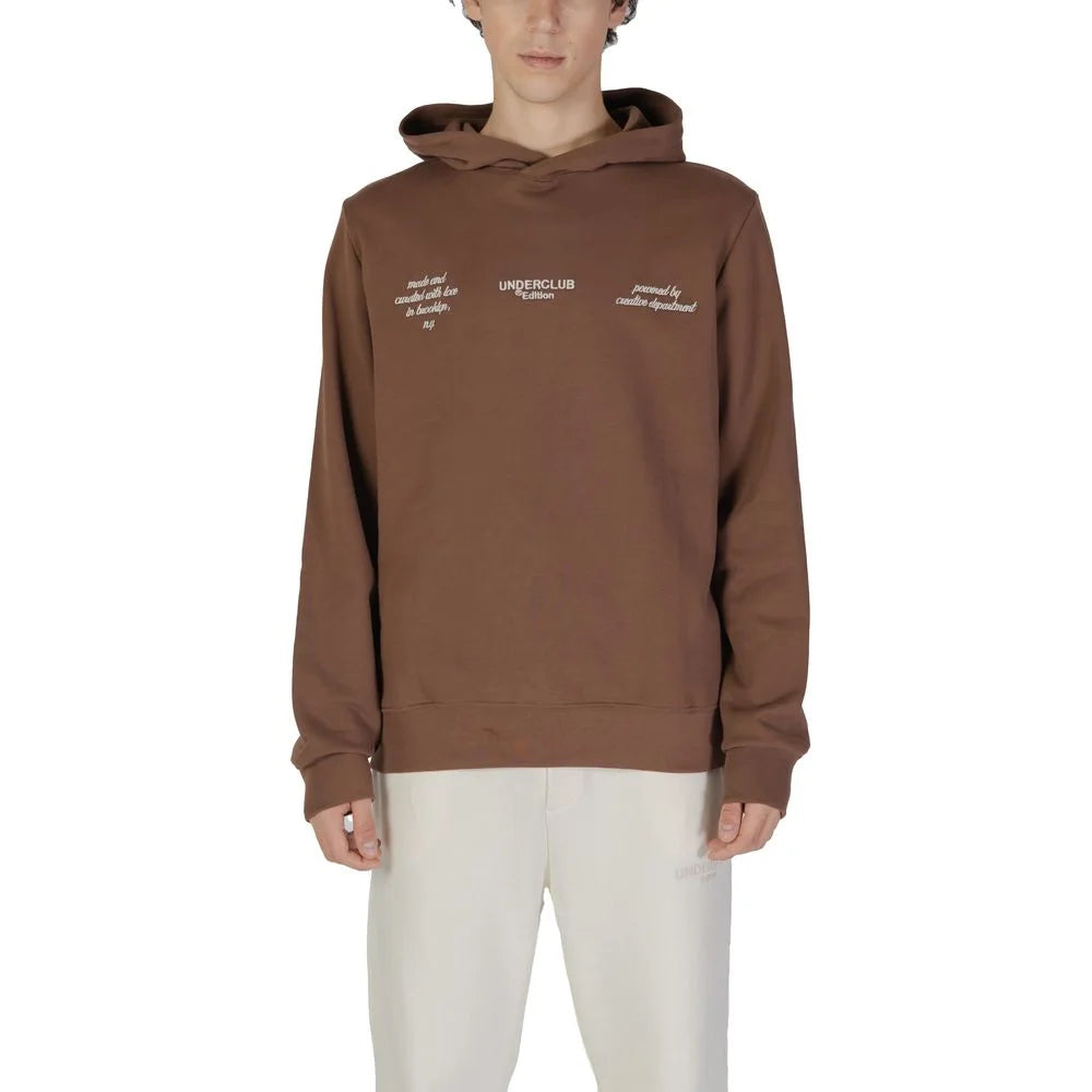 Underclub Brown Cotton Hoody - IT46 | M - Hoodies