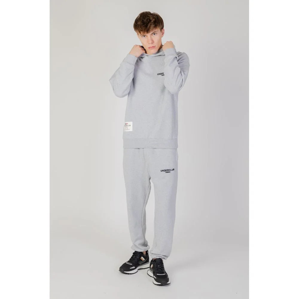 Underclub Gray Cotton Hoody - Hoodies