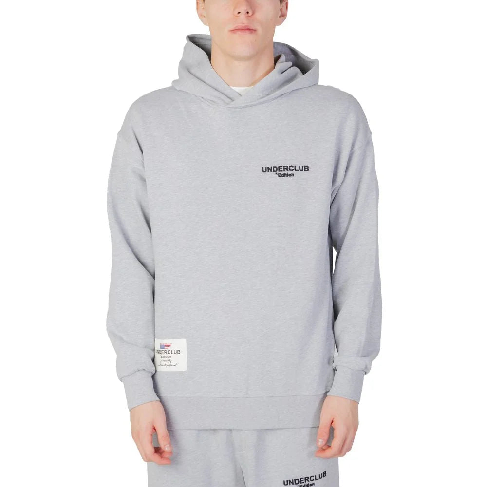 Underclub Gray Cotton Hoody - Hoodies
