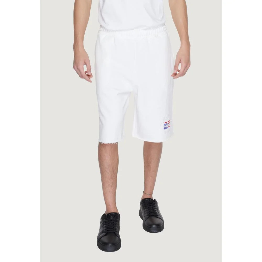 Underclub White Cotton Bermuda - Bermudas