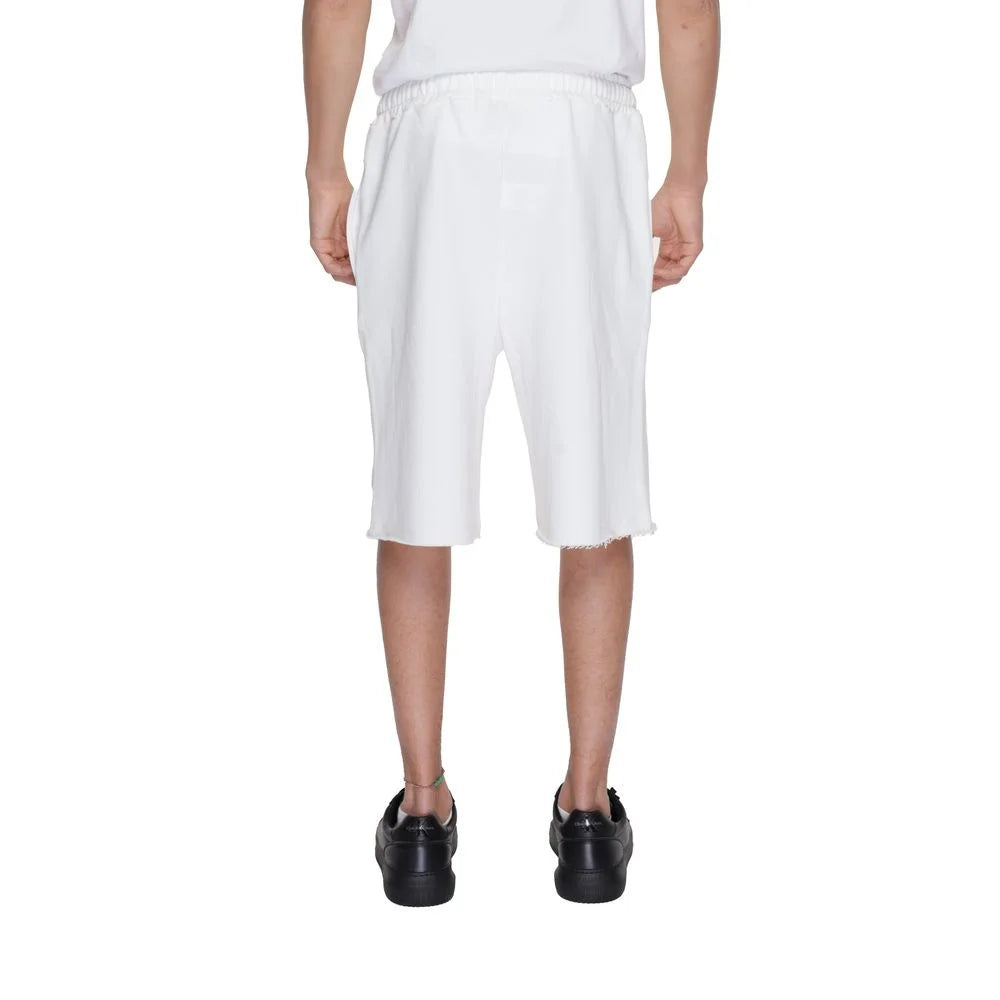 Underclub White Cotton Bermuda - Bermudas