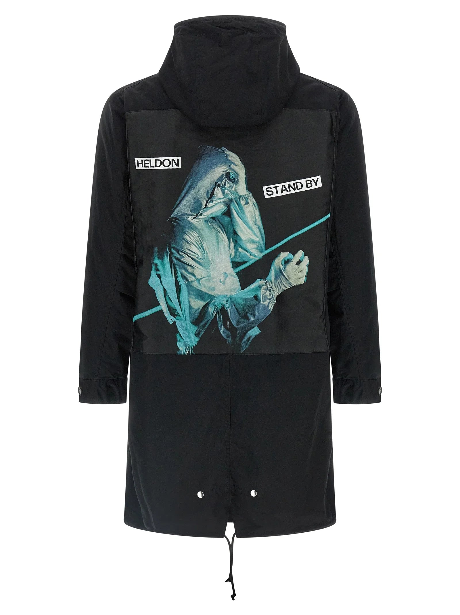 Undercover Black Cotton Parka - 3