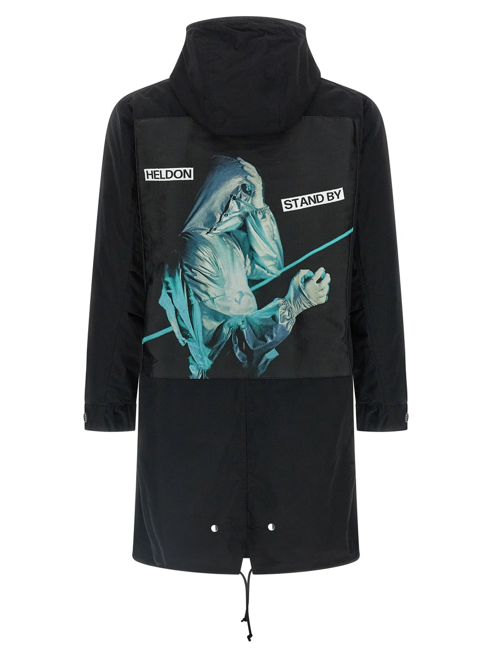 Undercover Black Cotton Parka - 3