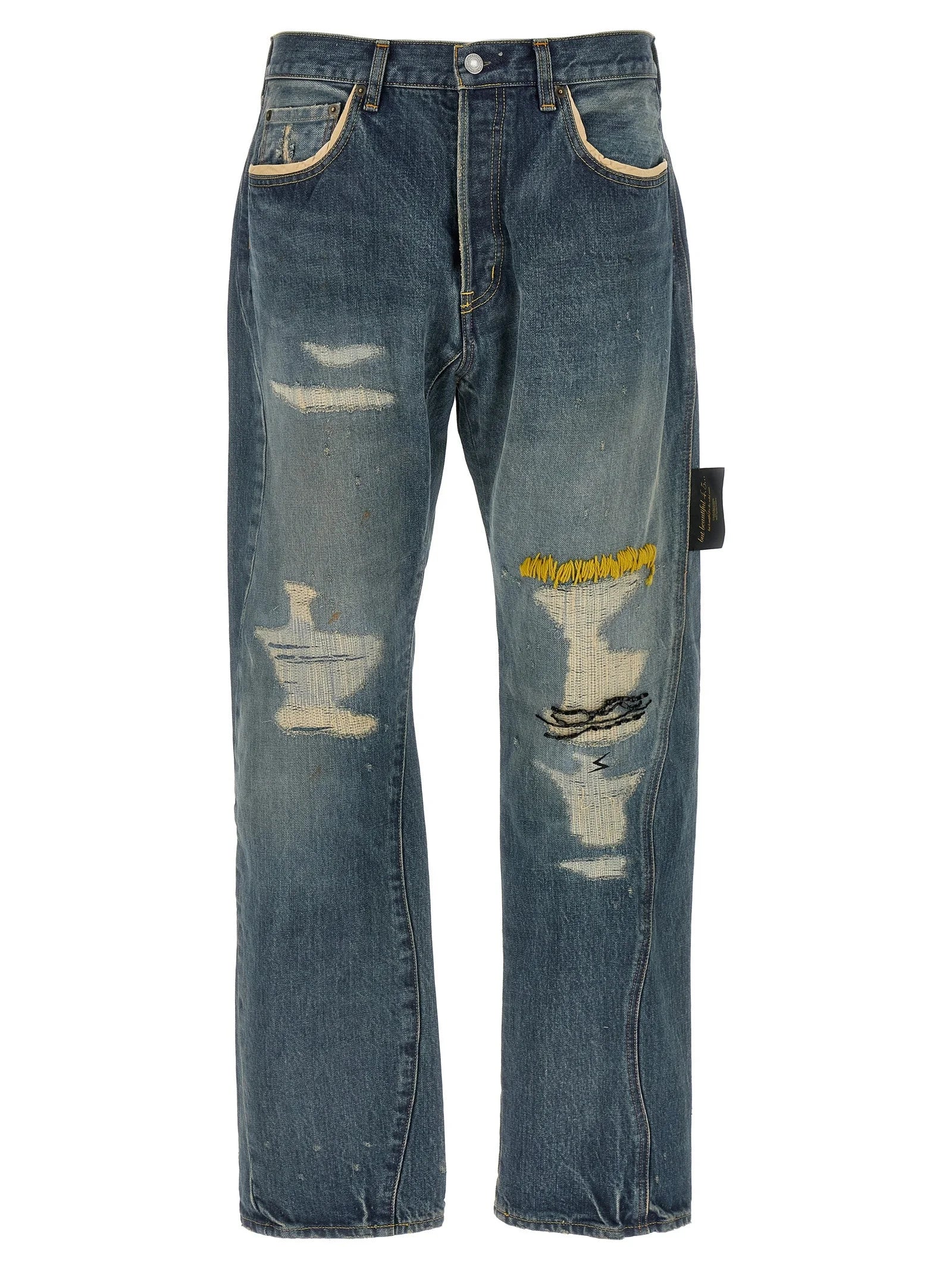 Undercover Blue Cotton Jeans Denim