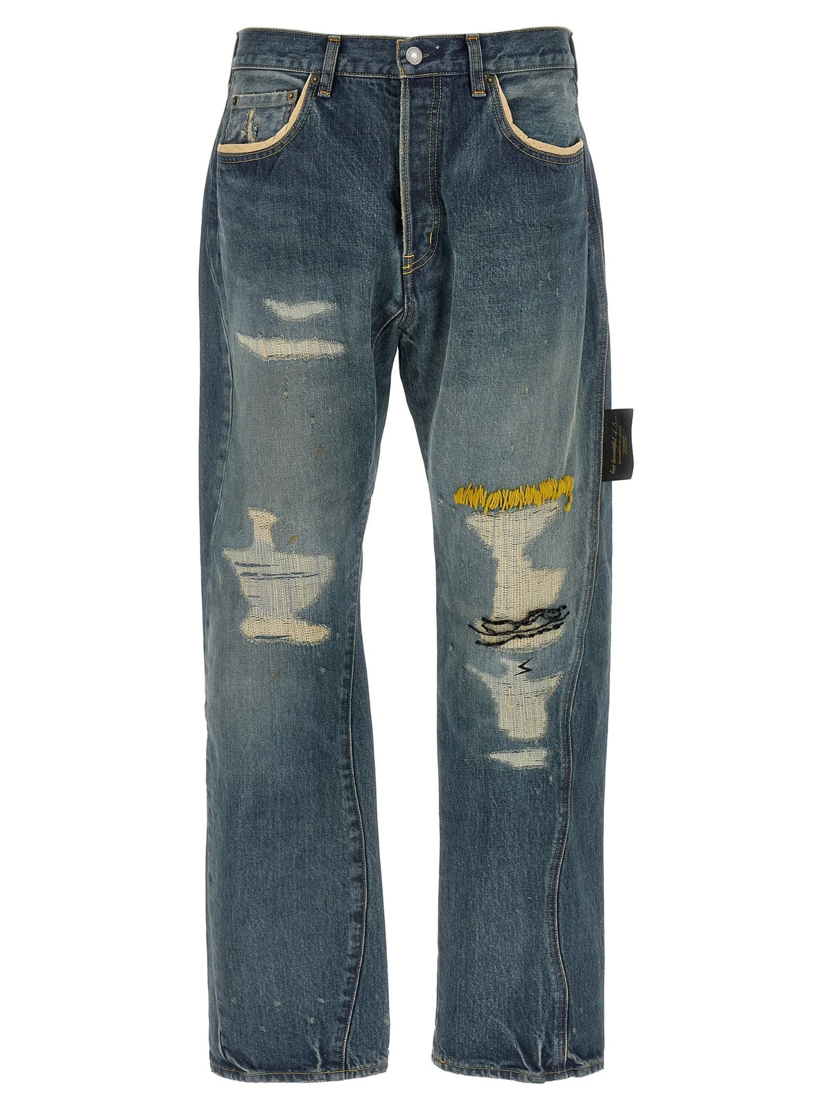Undercover Blue Cotton Jeans Denim