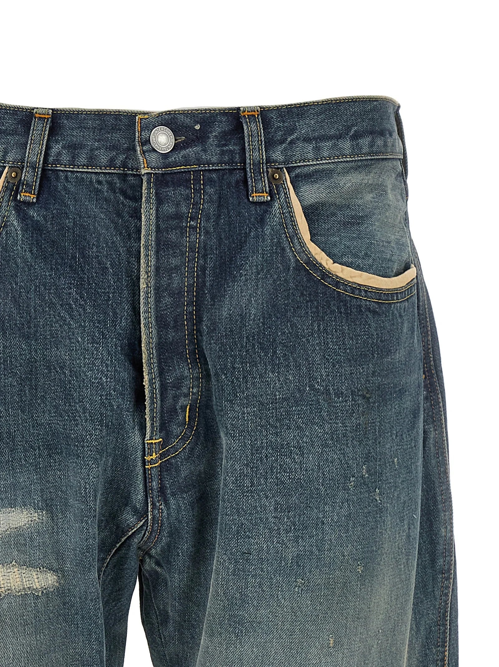 Undercover Blue Cotton Jeans Denim