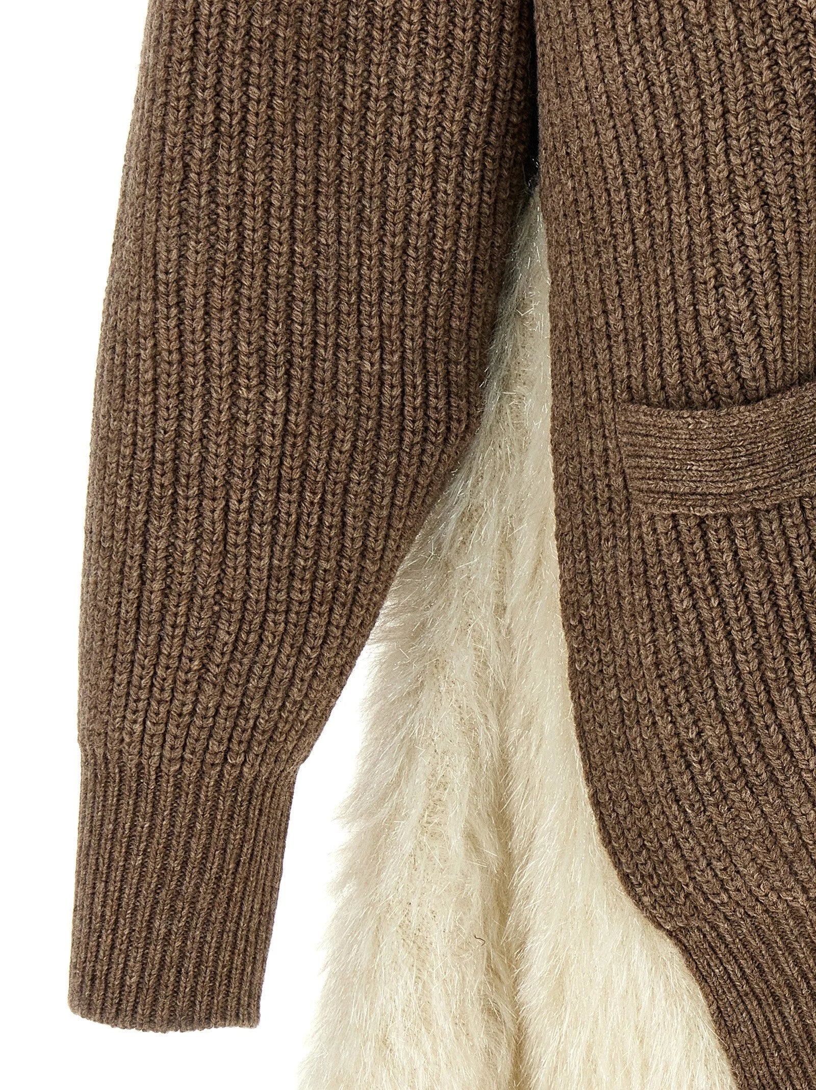 Undercover Brown Wool Cardigan - 2