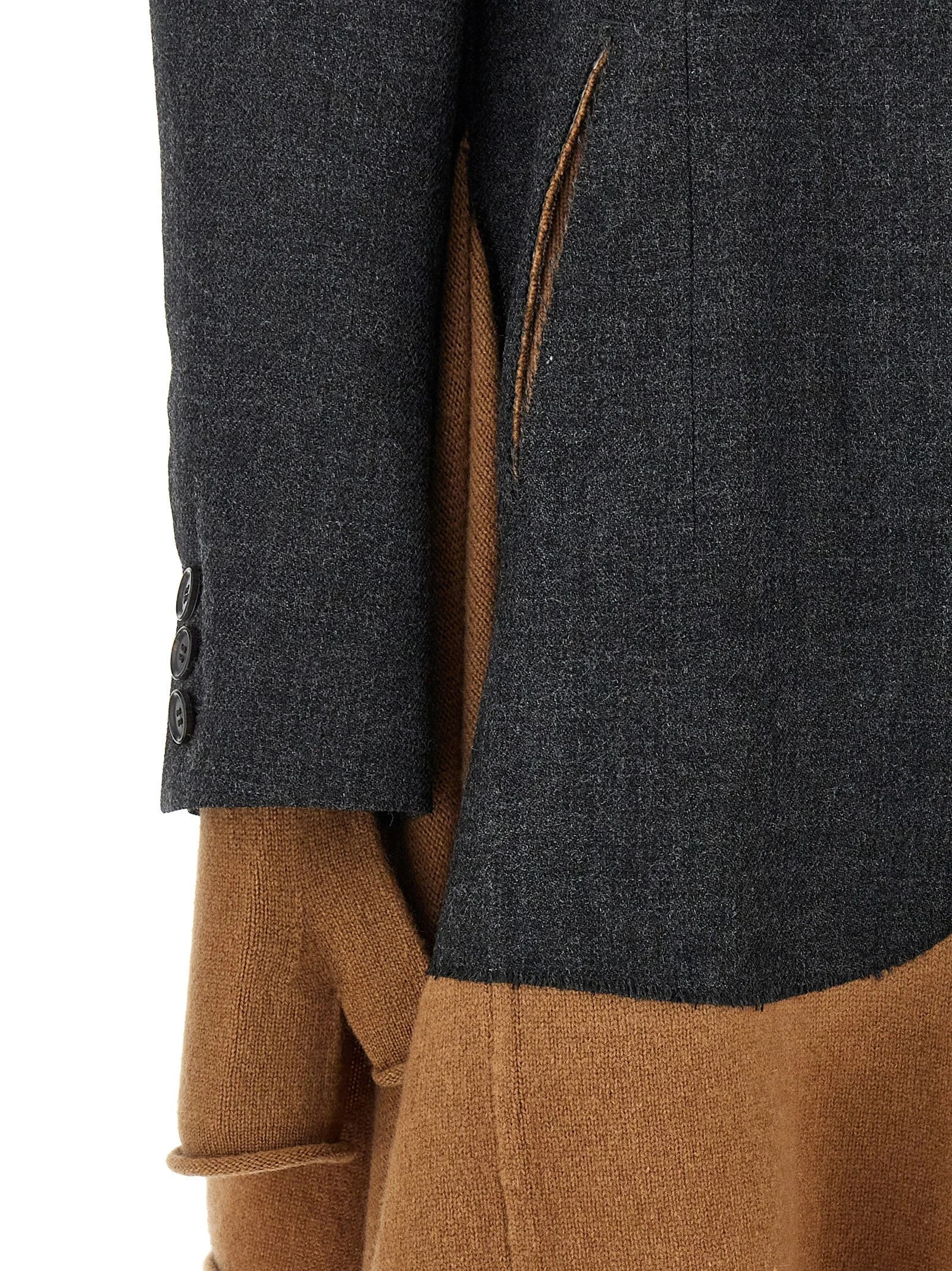 Undercover Multicolor Wool Coat - 2