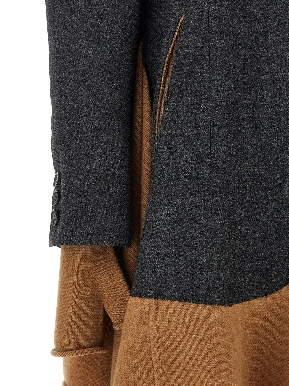 Undercover Multicolor Wool Coat - 2