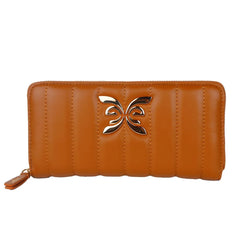 Ungaro Chic Quilted Faux Leather Wallet in Brown - Wallets