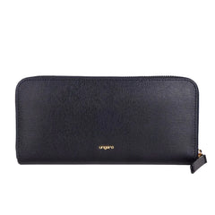 Ungaro Elegant Leather Zippered Wallet in Classic Black - Wallets