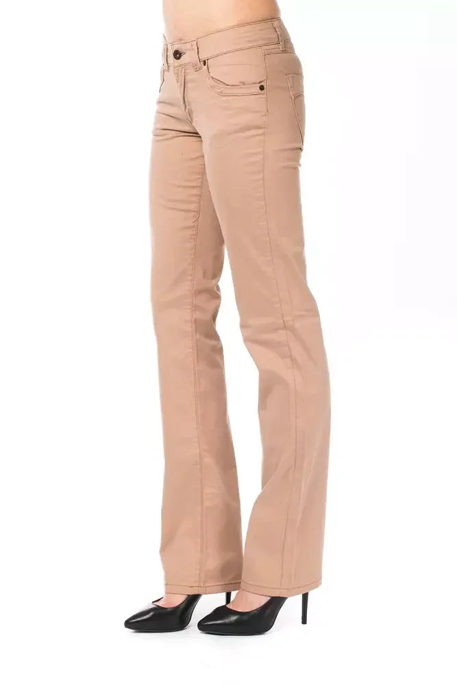 Ungaro Fever Beige Cotton Women Pant - Trousers