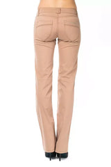Ungaro Fever Beige Cotton Women Pant - Trousers