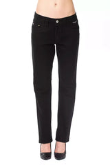Ungaro Fever Black Cotton Women’s Pant - Trousers